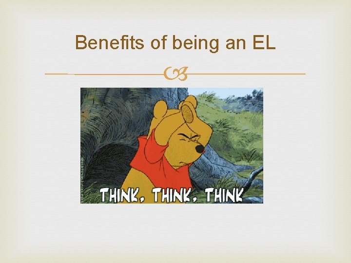 Benefits of being an EL 