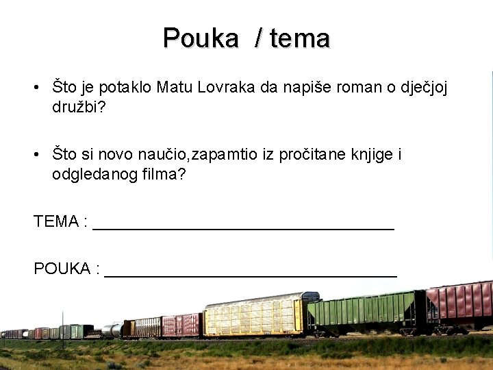 Pouka / tema • Što je potaklo Matu Lovraka da napiše roman o dječjoj