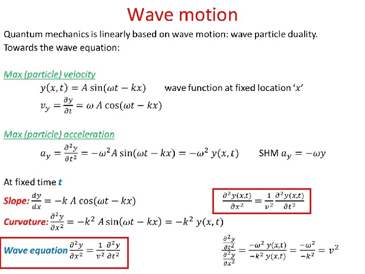 Wave motion • 
