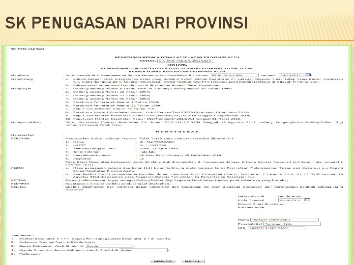 SK PENUGASAN DARI PROVINSI 13 