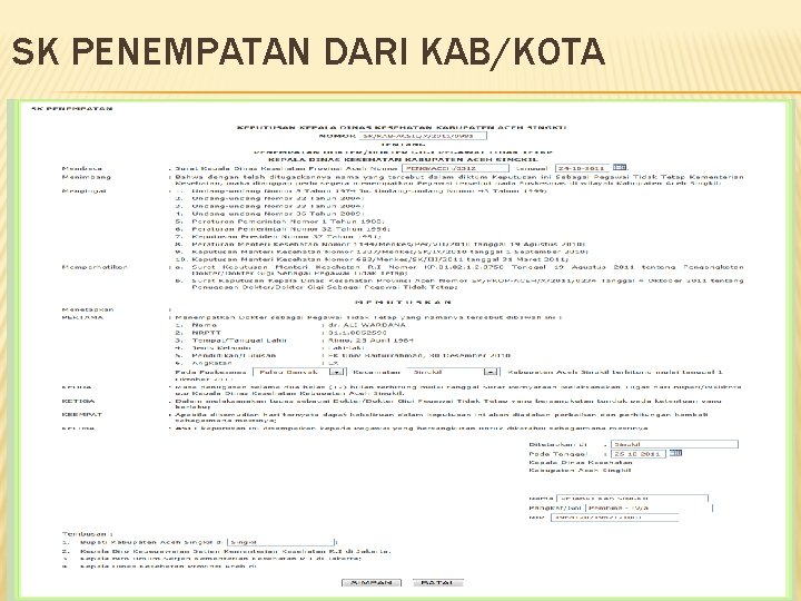 SK PENEMPATAN DARI KAB/KOTA 15 