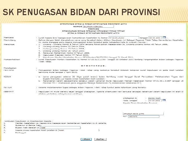 SK PENUGASAN BIDAN DARI PROVINSI 21 