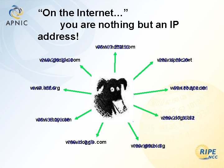 “On the Internet…” you are nothing but an IP address! www. redhat. com 66.