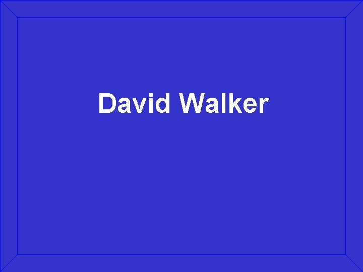 David Walker 