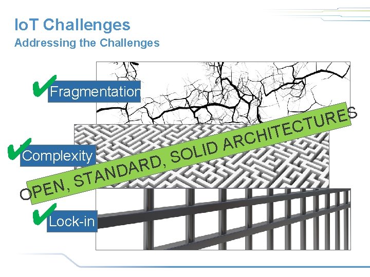 Io. T Challenges Addressing the Challenges ✔Fragmentation ✔Complexity , N E OP D I Io. T Challenges Addressing the Challenges ✔Fragmentation ✔Complexity , N E OP D I