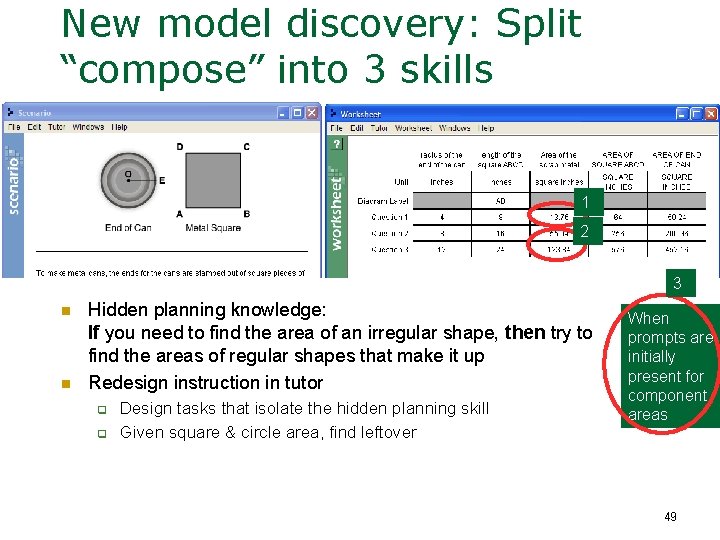 New model discovery: Split “compose” into 3 skills 1 2 3 n n Hidden