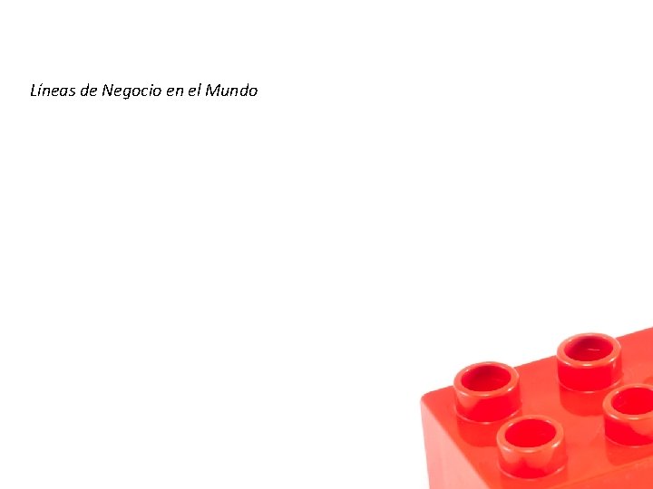 Líneas de Negocio en el Mundo 