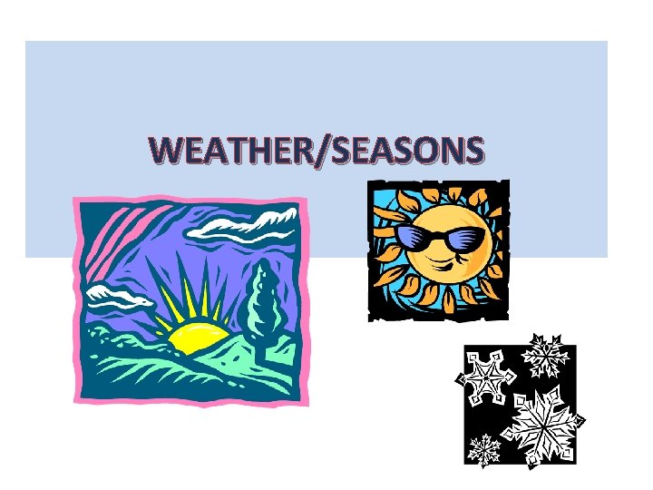 WEATHER/SEASONS 