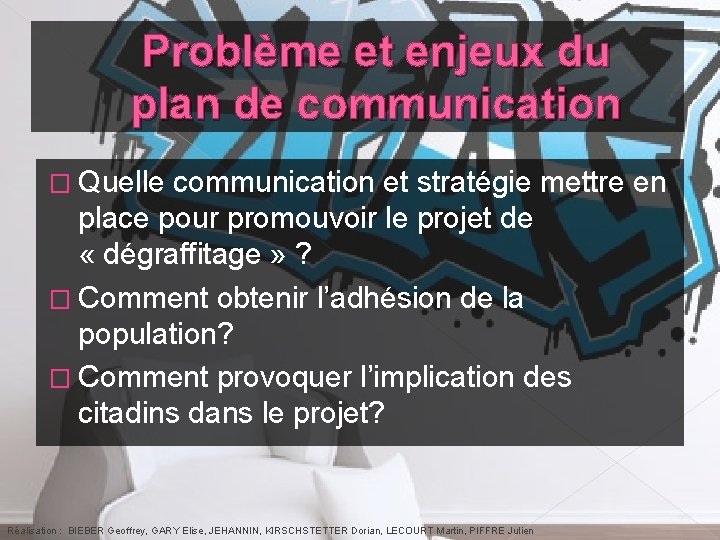 Problème et enjeux du plan de communication � Quelle communication et stratégie mettre en