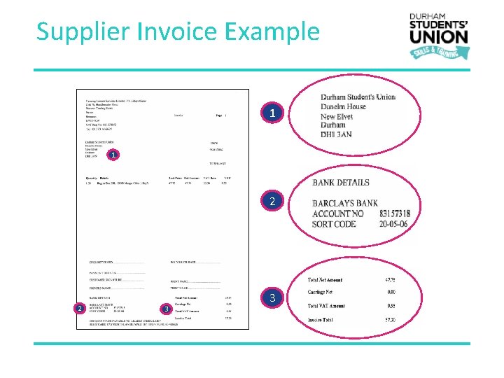 Supplier Invoice Example 1 1 2 2 3 3 