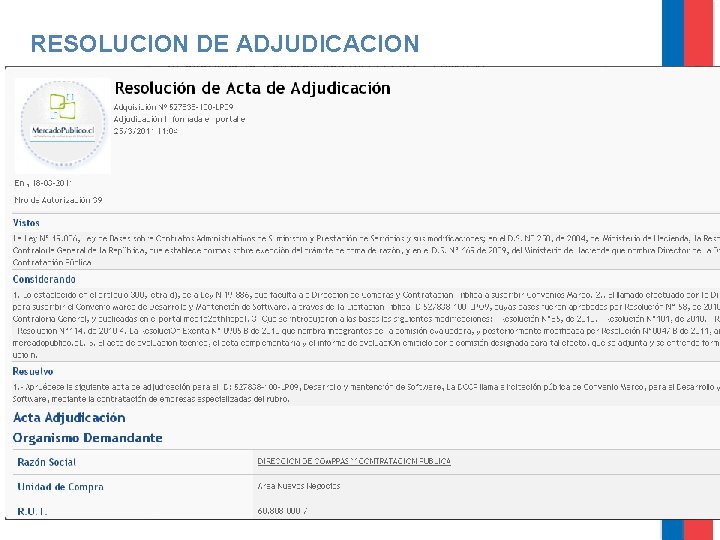 RESOLUCION DE ADJUDICACION 