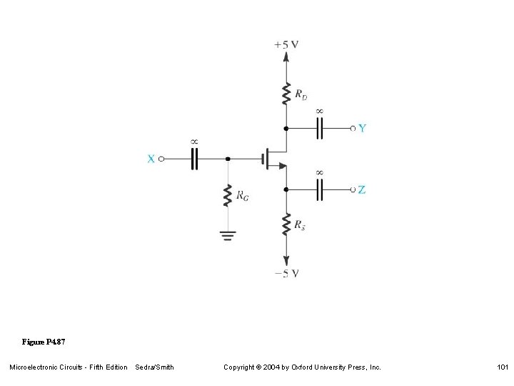 Figure P 4. 87 Microelectronic Circuits - Fifth Edition Sedra/Smith Copyright 2004 by Oxford