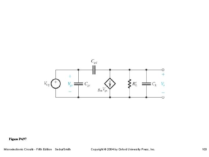 Figure P 4. 97 Microelectronic Circuits - Fifth Edition Sedra/Smith Copyright 2004 by Oxford