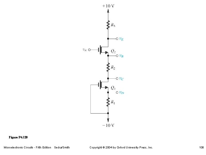 Figure P 4. 120 Microelectronic Circuits - Fifth Edition Sedra/Smith Copyright 2004 by Oxford