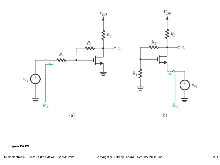 Figure P 4. 121 Microelectronic Circuits - Fifth Edition Sedra/Smith Copyright 2004 by Oxford