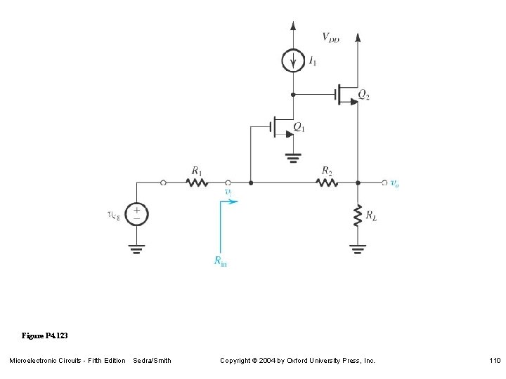 Figure P 4. 123 Microelectronic Circuits - Fifth Edition Sedra/Smith Copyright 2004 by Oxford