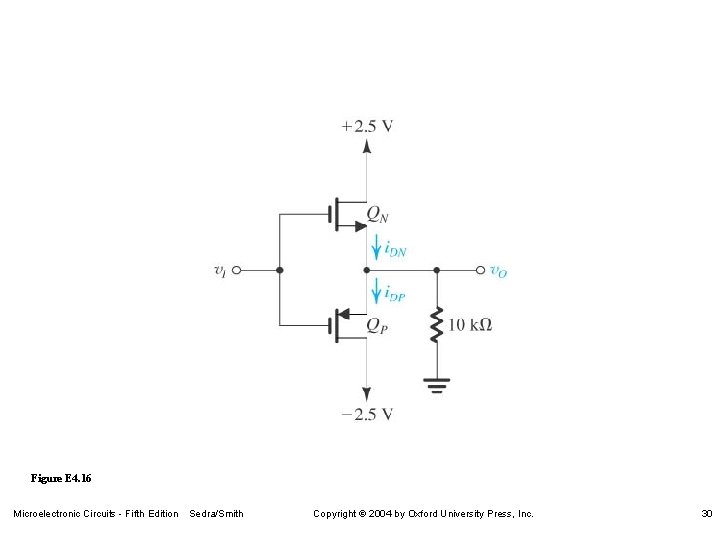 Figure E 4. 16 Microelectronic Circuits - Fifth Edition Sedra/Smith Copyright 2004 by Oxford