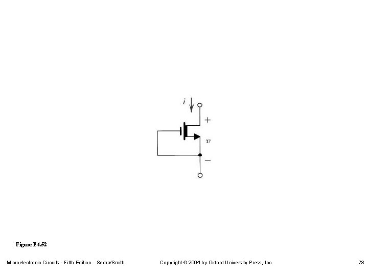 Figure E 4. 52 Microelectronic Circuits - Fifth Edition Sedra/Smith Copyright 2004 by Oxford