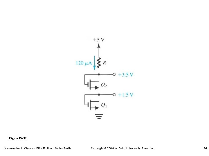Figure P 4. 37 Microelectronic Circuits - Fifth Edition Sedra/Smith Copyright 2004 by Oxford