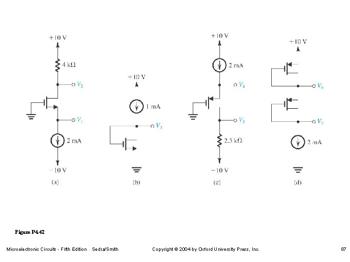 Figure P 4. 42 Microelectronic Circuits - Fifth Edition Sedra/Smith Copyright 2004 by Oxford