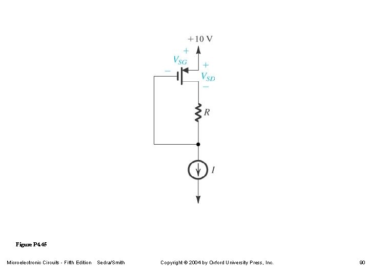 Figure P 4. 45 Microelectronic Circuits - Fifth Edition Sedra/Smith Copyright 2004 by Oxford