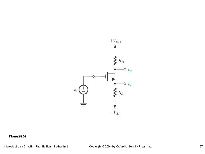 Figure P 4. 74 Microelectronic Circuits - Fifth Edition Sedra/Smith Copyright 2004 by Oxford