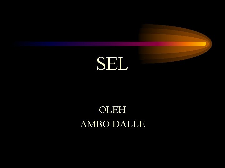 SEL OLEH AMBO DALLE 