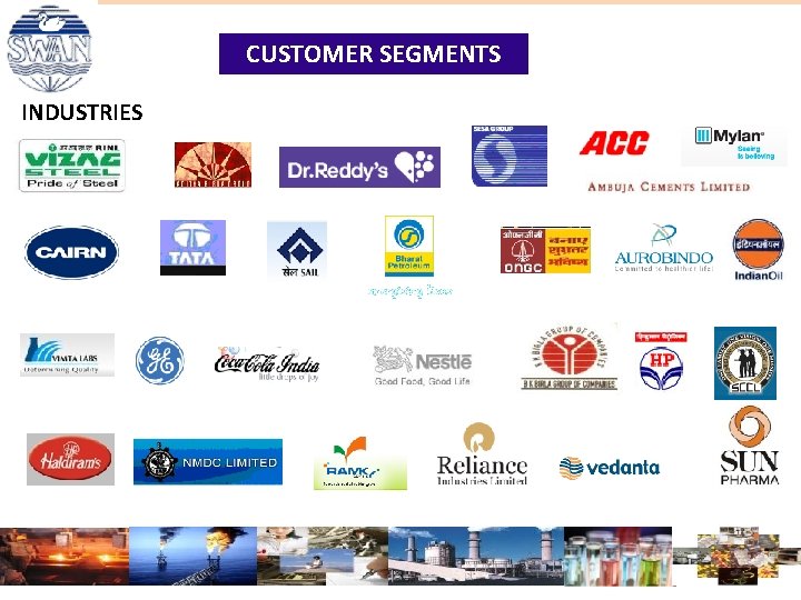 CUSTOMER SEGMENTS INDUSTRIES CUSTOMER SEGMENTS INDUSTRIES