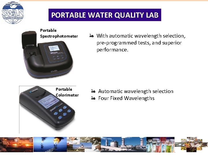 PORTABLE WATER QUALITY LAB Portable Spectrophotometer Portable Colorimeter With automatic wavelength selection, pre-programmed tests, PORTABLE WATER QUALITY LAB Portable Spectrophotometer Portable Colorimeter With automatic wavelength selection, pre-programmed tests,