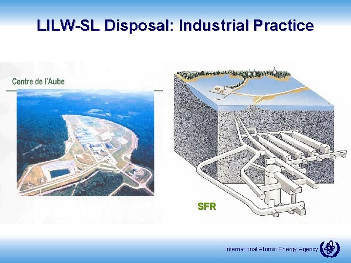 LILW-SL Disposal: Industrial Practice SFR International Atomic Energy Agency 