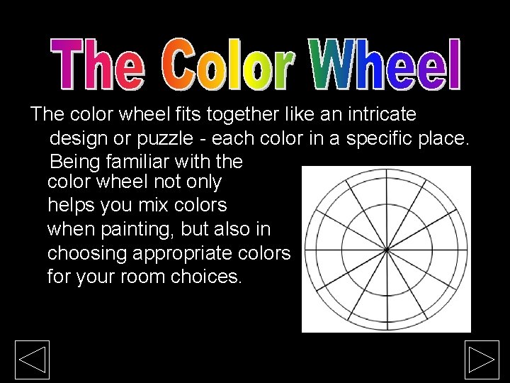 The color wheel fits together like an intricate design or puzzle - each color The color wheel fits together like an intricate design or puzzle - each color