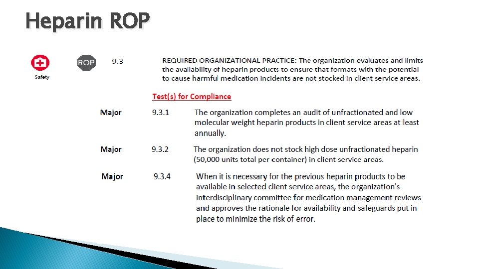 Heparin ROP 