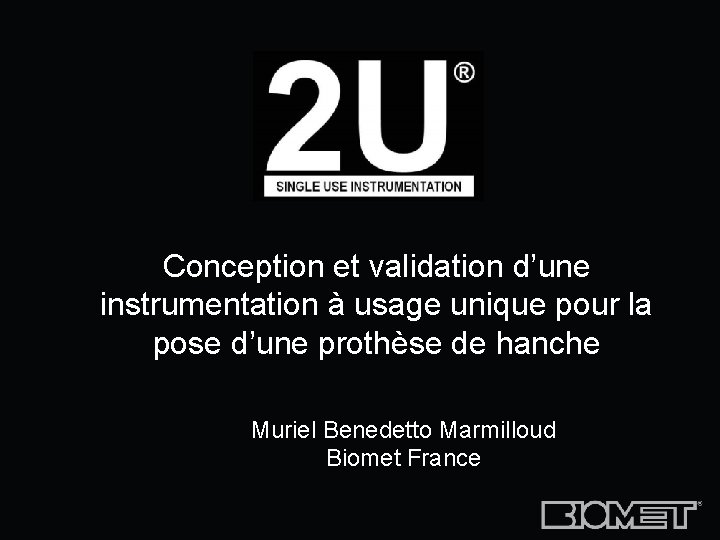 Conception et validation d’une instrumentation à usage unique pour la pose d’une prothèse de