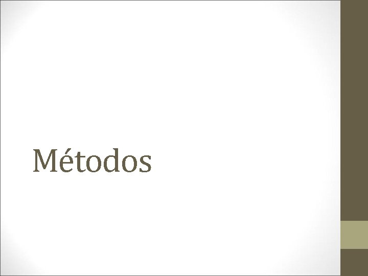 Métodos 