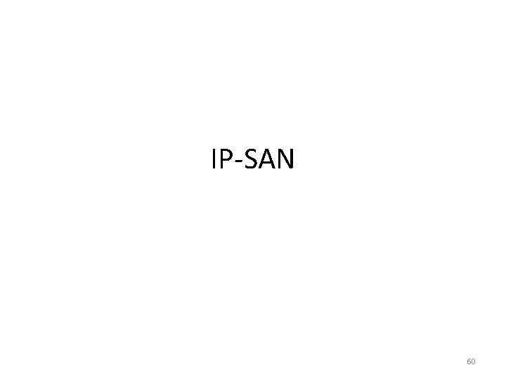 IP-SAN 60 