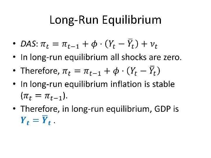 Long-Run Equilibrium • 