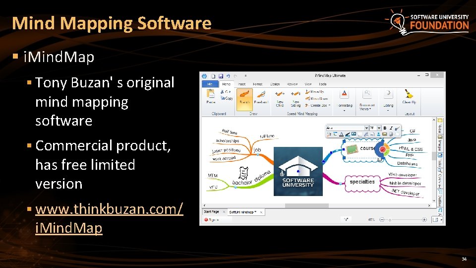 Mind Mapping Software § i. Mind. Map § Tony Buzan' s original mind mapping
