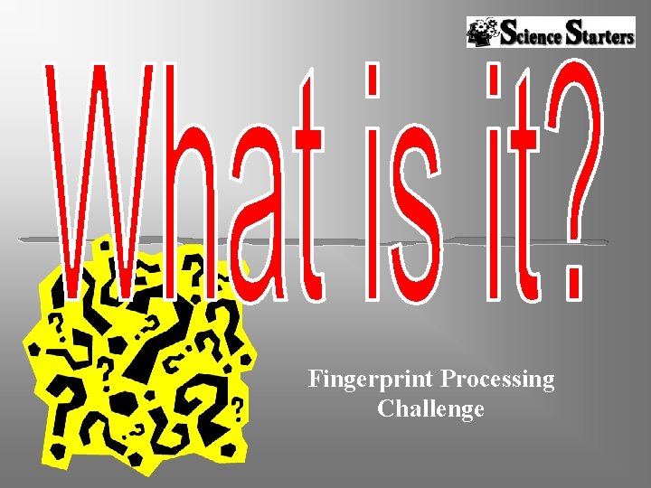 Fingerprint Processing Challenge 