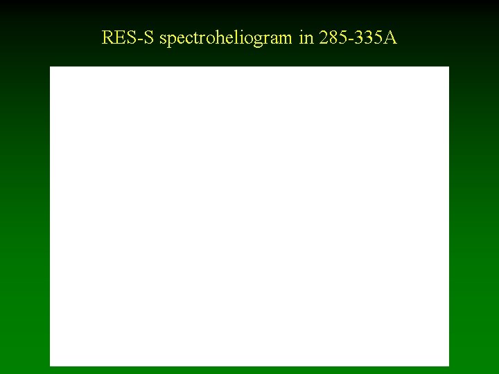 RES-S spectroheliogram in 285 -335 A 