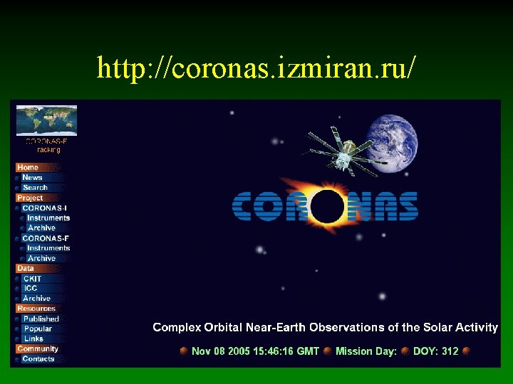 http: //coronas. izmiran. ru/ 