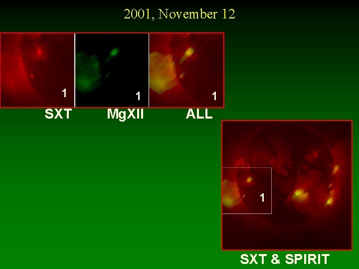 2001, November 12 1 1 SXT Mg. XII 1 ALL 1 SXT & SPIRIT