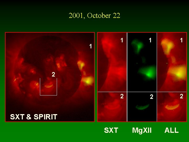 2001, October 22 1 1 2 2 SXT & SPIRIT SXT Mg. XII ALL