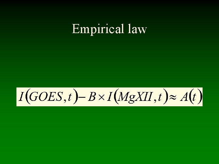 Empirical law 