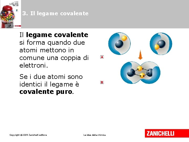 3. Il legame covalente si forma quando due atomi mettono in comune una coppia