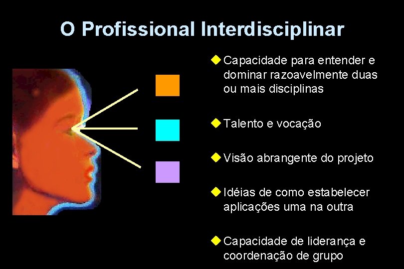 O Profissional Interdisciplinar u Capacidade para entender e dominar razoavelmente duas ou mais disciplinas