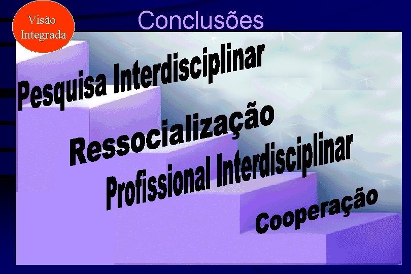 Visão Integrada Conclusões 