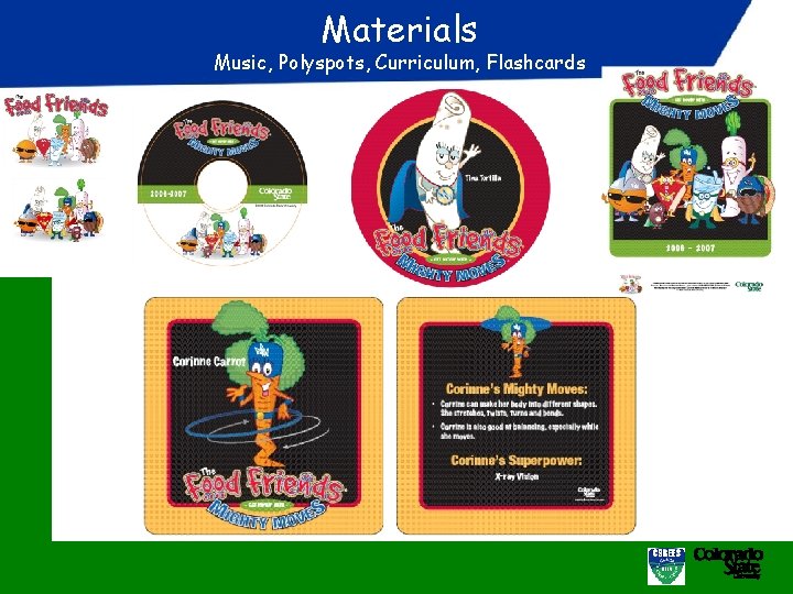 Materials Music, Polyspots, Curriculum, Flashcards 