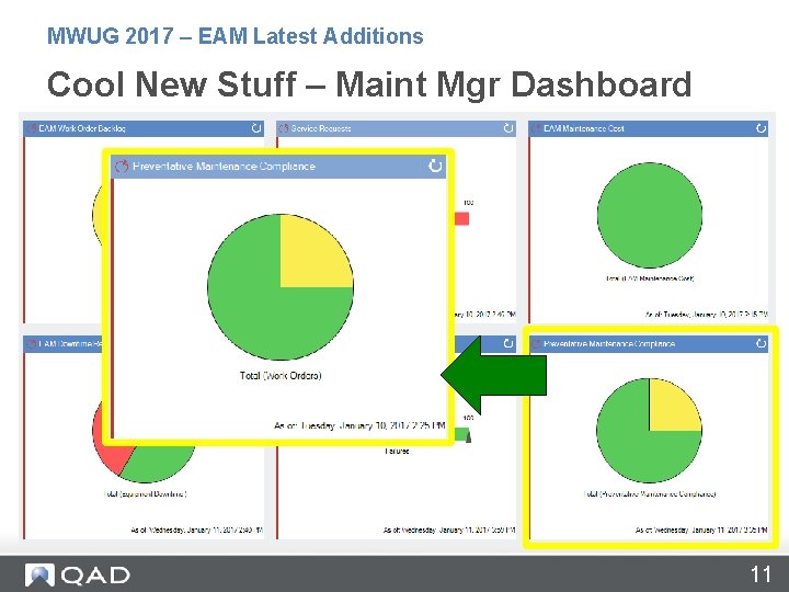 MWUG 2017 – EAM Latest Additions Cool New Stuff – Maint Mgr Dashboard 11