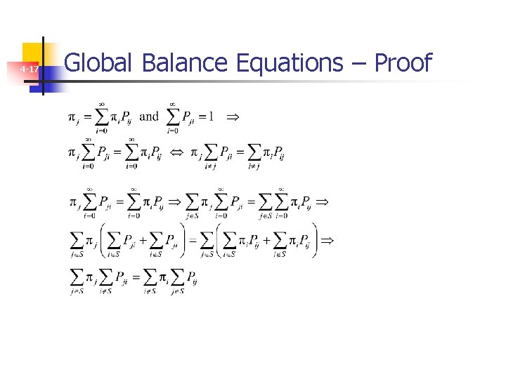 4 -17 Global Balance Equations – Proof 