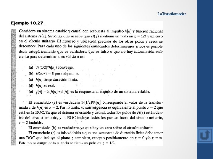 La Transformada z 